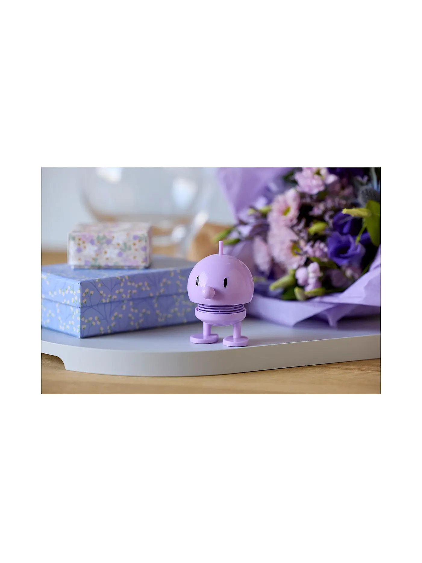 HOPTIMIST | Dekofigur Classic Bumble 7,6cm Orange | lila